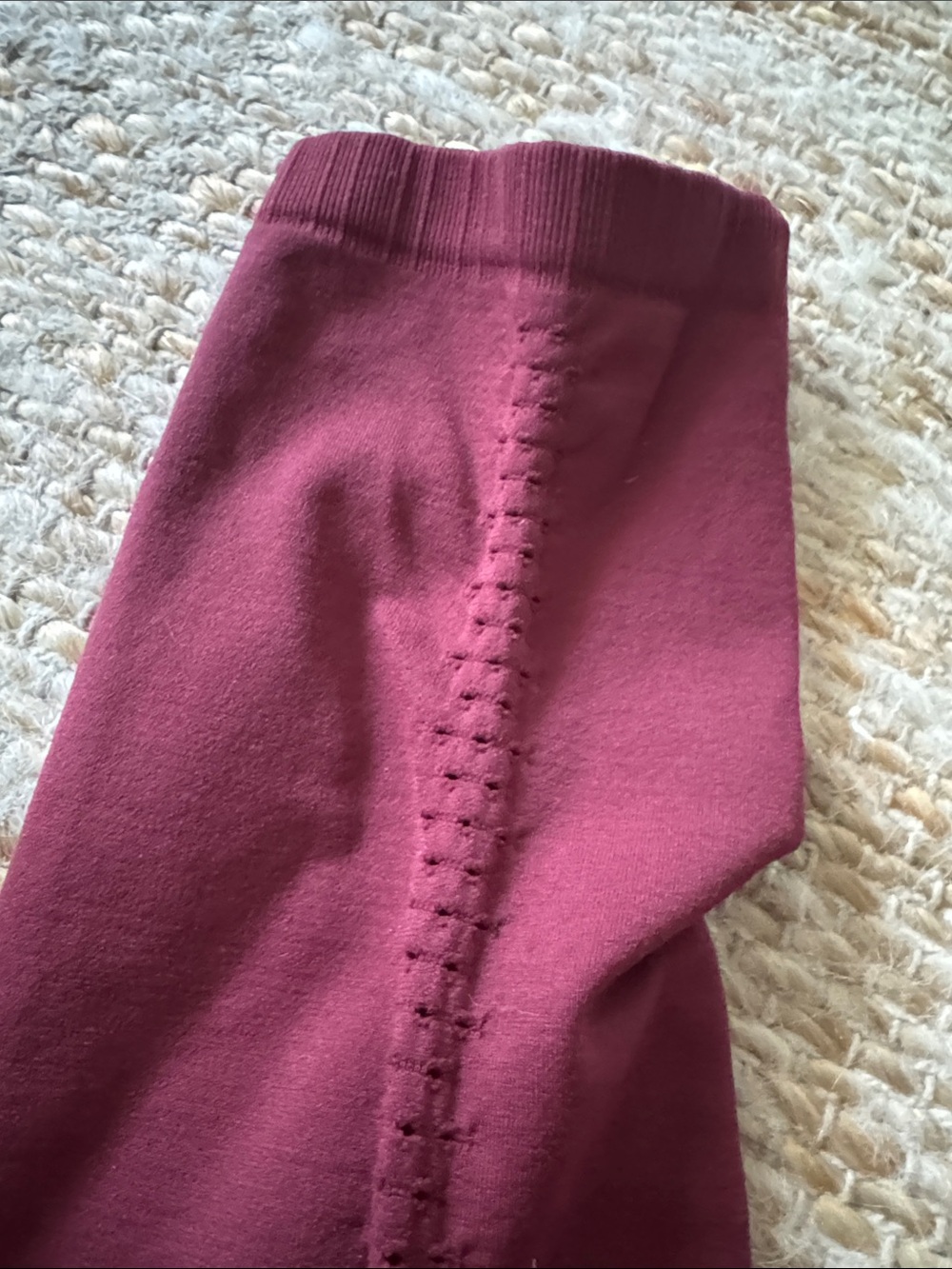 FP Movement by Free People Burgundy Ribbed High-Waist Leggings & Sports Bra Set - Picture 6 of 6